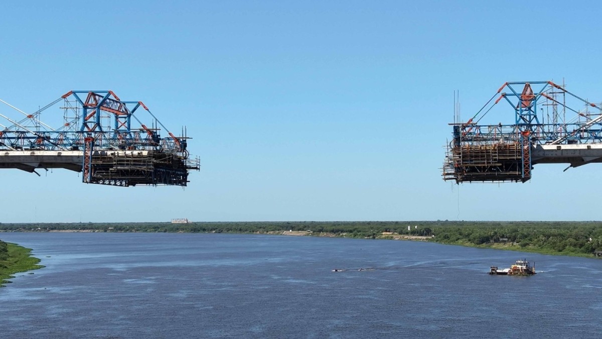 Brasil e Paraguai estão a menos de 50 metros de conexão por ponte na Bioceânica