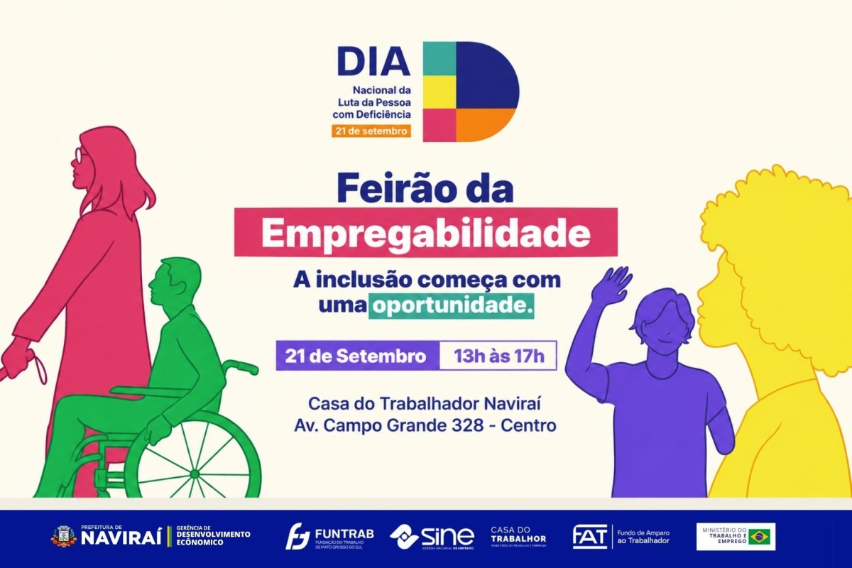 Naviraí realiza Feirão da Empregabilidade nesta segunda-feira (21)