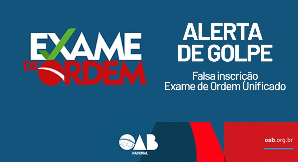 Golpistas criam página falsa para inscrições no Exame da OAB