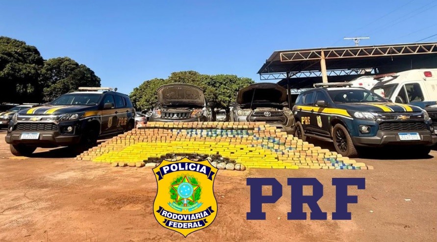 Após tentativa de fuga, trio é preso com quase 591 kg de cocaína na BR-060